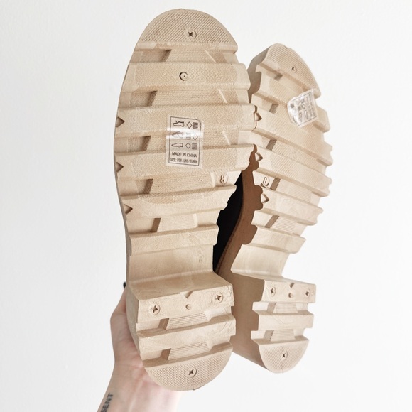 Black chunky heel Qupid boots women’s 8 - Picture 4 of 4